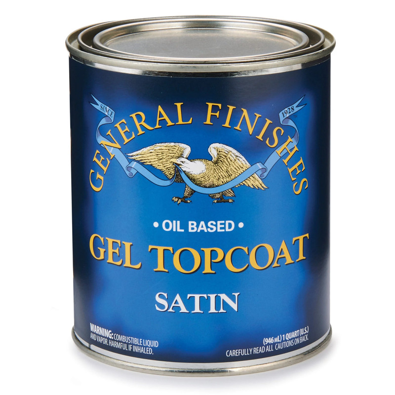 Gel Topcoat - Solvent Based - Satin - Size:1 Quart